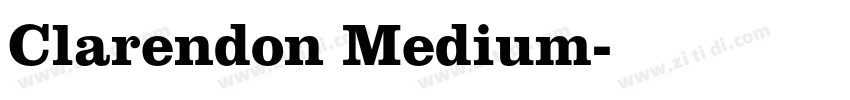Clarendon Medium字体转换